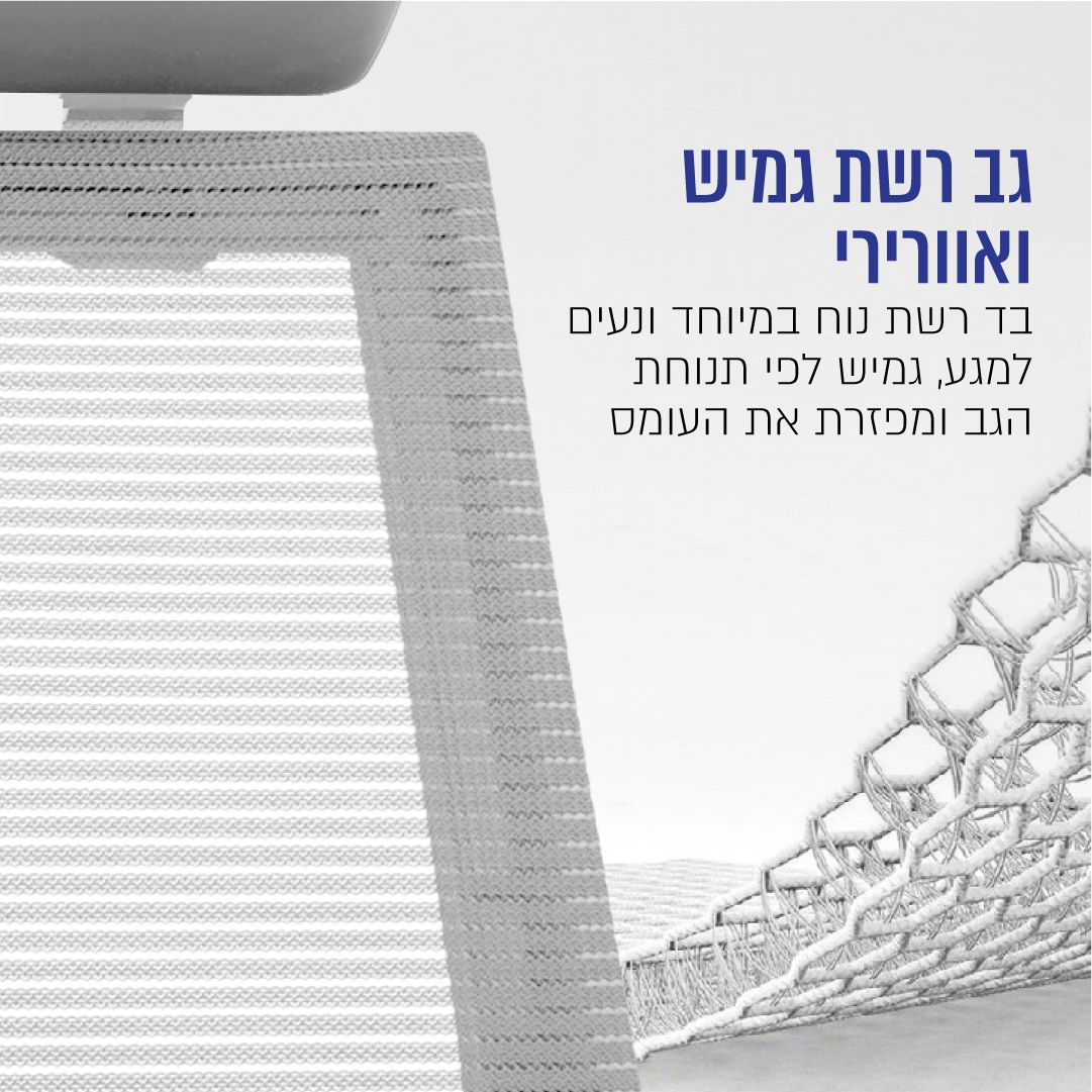 כיסא משרדי ארגונומי UNOMAS עם כרית תמיכת ראש דגם OCH-75-WHITE – תמונה 4