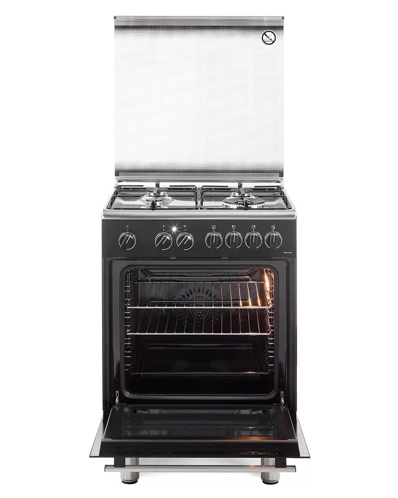 תנור משולב כיריים גז 4 להבות DeLonghi דגם PEMA64L-IL | יבואן רשמי – תמונה 2