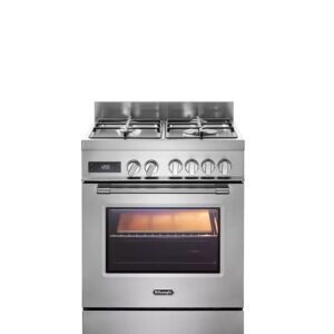 תנור משולב כיריים גז 4 להבות DeLonghi דגם PRO66MXL-IL יבואן רשמי