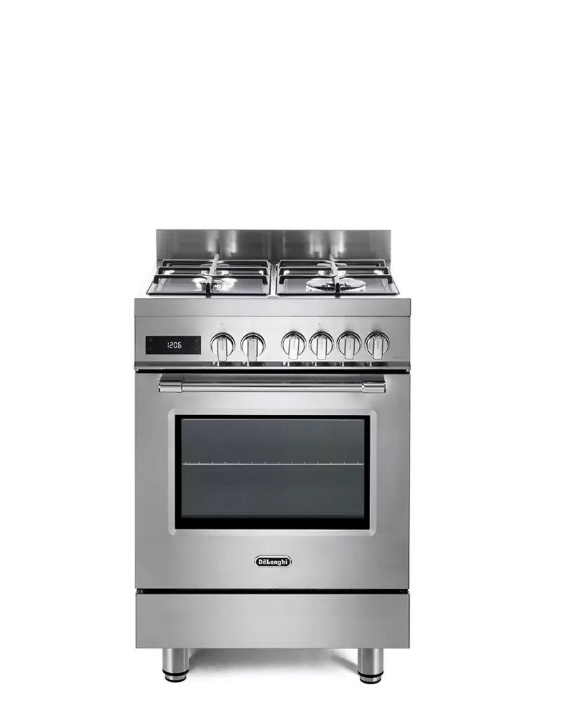 תנור משולב כיריים גז 4 להבות DeLonghi דגם PRO66MXL-IL יבואן רשמי – תמונה 2