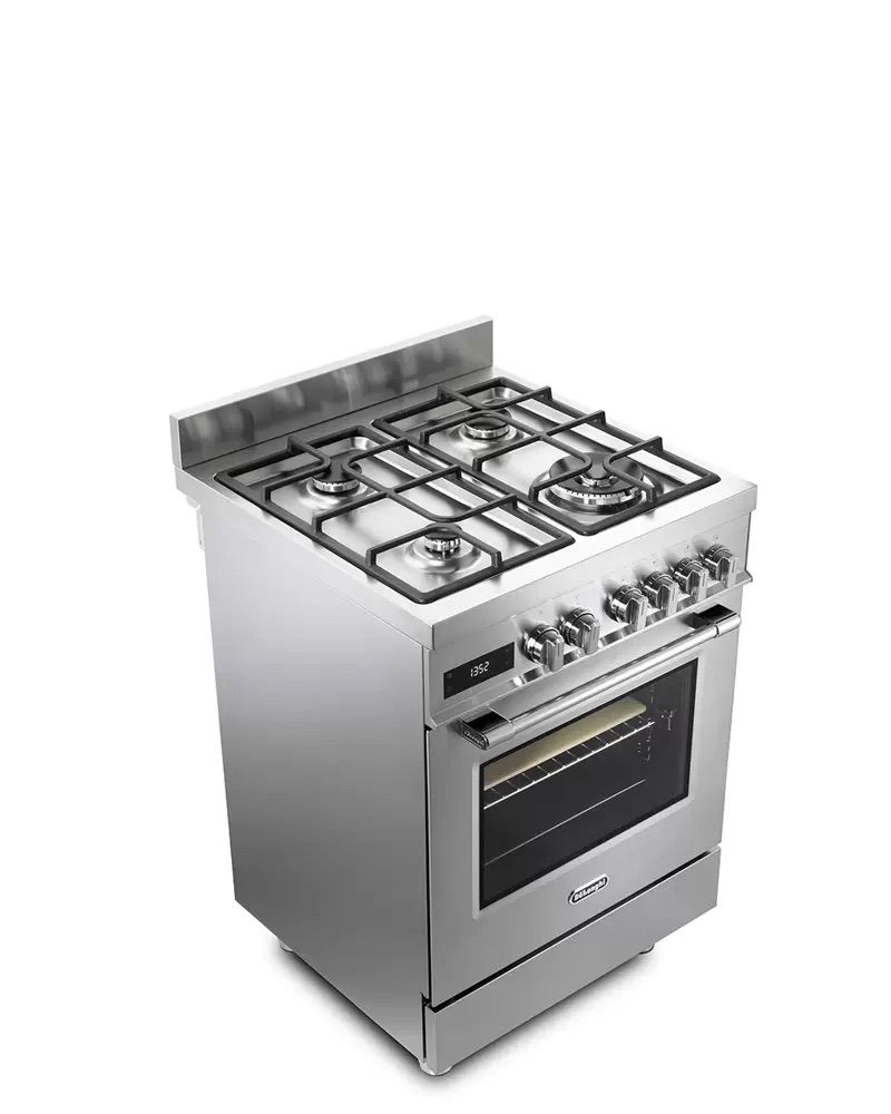 תנור משולב כיריים גז 4 להבות DeLonghi דגם PRO66MXL-IL יבואן רשמי – תמונה 3