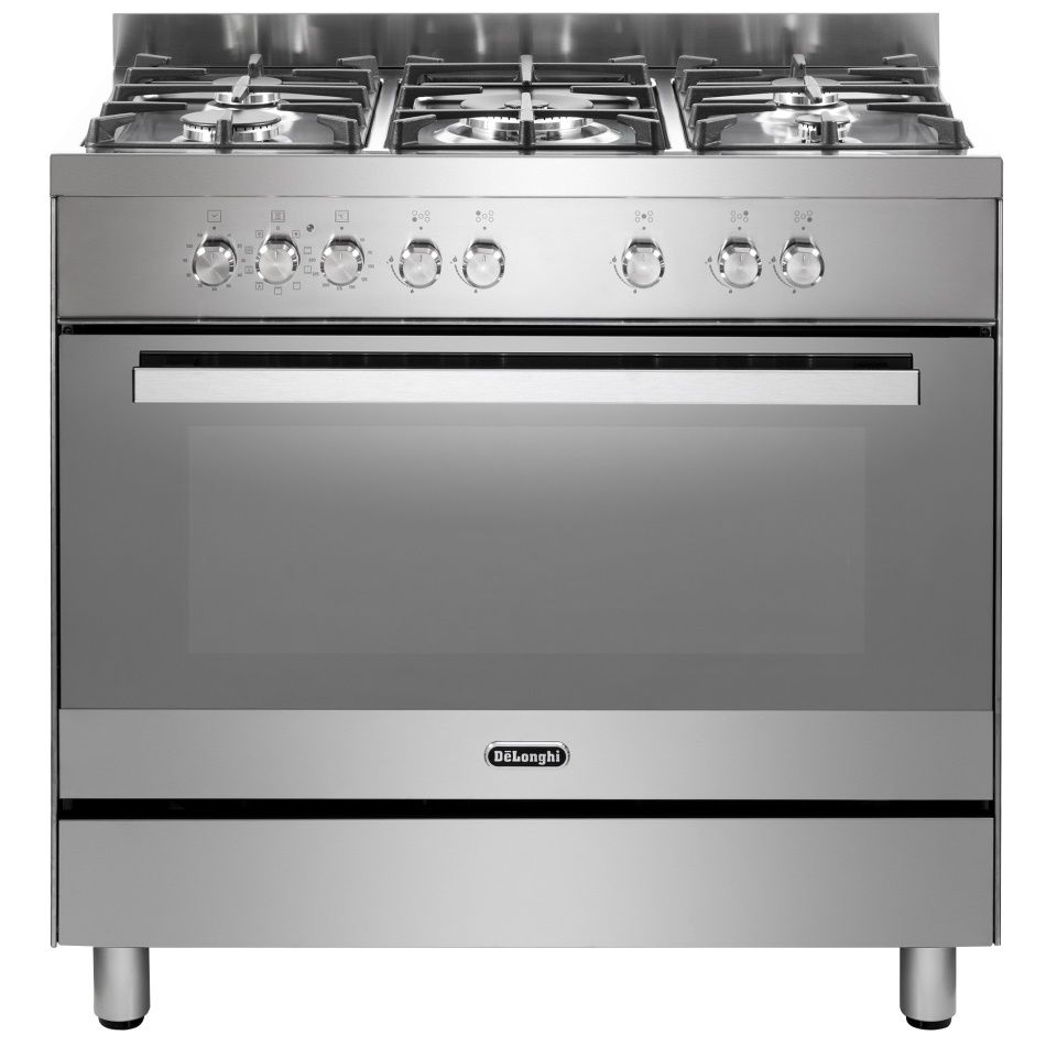 תנור משולב כיריים גז 5 להבות DeLonghi דגם DEMX965P-IL יבואן רשמי