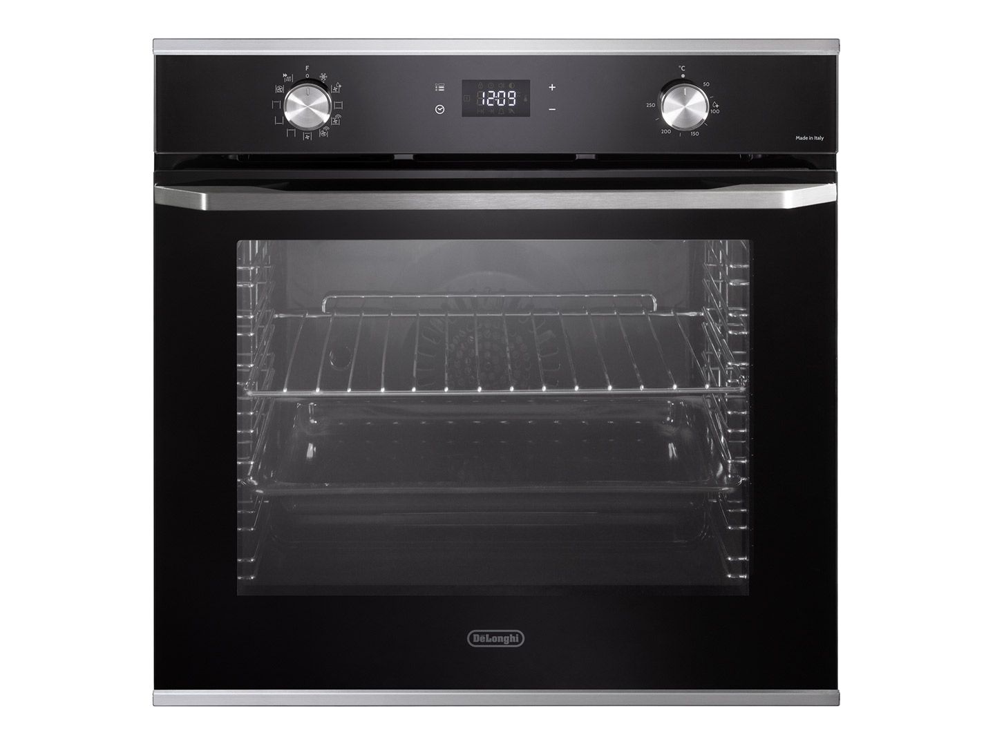 תנור בנוי 74 ליטר זכוכית מלאה שחורה DeLonghi דגם NSM11NL-IL יבואן רשמי – תמונה 3