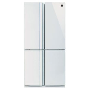 מקרר שארפ 4 דלתות מקפיא תחתון Sharp SJ-8942-WH בנפח 611 ליטר אינוורטר No Frost זכוכית לבנה עם פיקוד שבת - יבואן רשמי