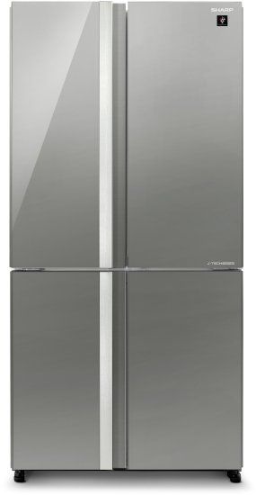 מקרר שארפ 4 דלתות מקפיא תחתון Sharp SJ-8942-BS בנפח 611 ליטר אינוורטר No Frost זכוכית אפורה עם פיקוד שבת - יבואן רשמי
