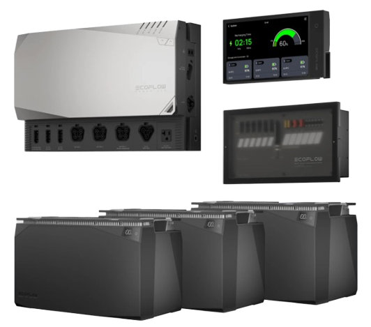 קיט מערכת אגירת חשמל לבית ECOFLOW POWER KIT EFRPK15KWH יבואן רשמי – תמונה 2