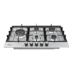 כיריים גז 5 להבות MIDEA 75SP005 בגימור נירוסטה מוברשת | יבואן רשמי | משלוח מהיר