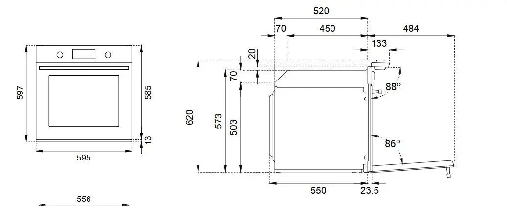 תנור אידוי פירוליטי Bertazzoni דגם F6011HERVPTNE יבואן רשמי - שחור מט – תמונה 2