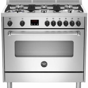 תנור משולב כיריים 90 ס"מ Bertazzoni דגם AMS96D61BX/19 יבואן רשמי - נירוסטה
