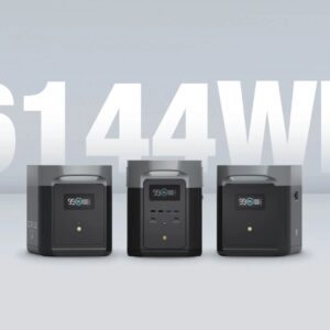 קיט תחנת כוח ניידת ECOFLOW DELTA 2 MAX + סט 2 תאי הרחבה יבואן רשמי - הספק 6kWh