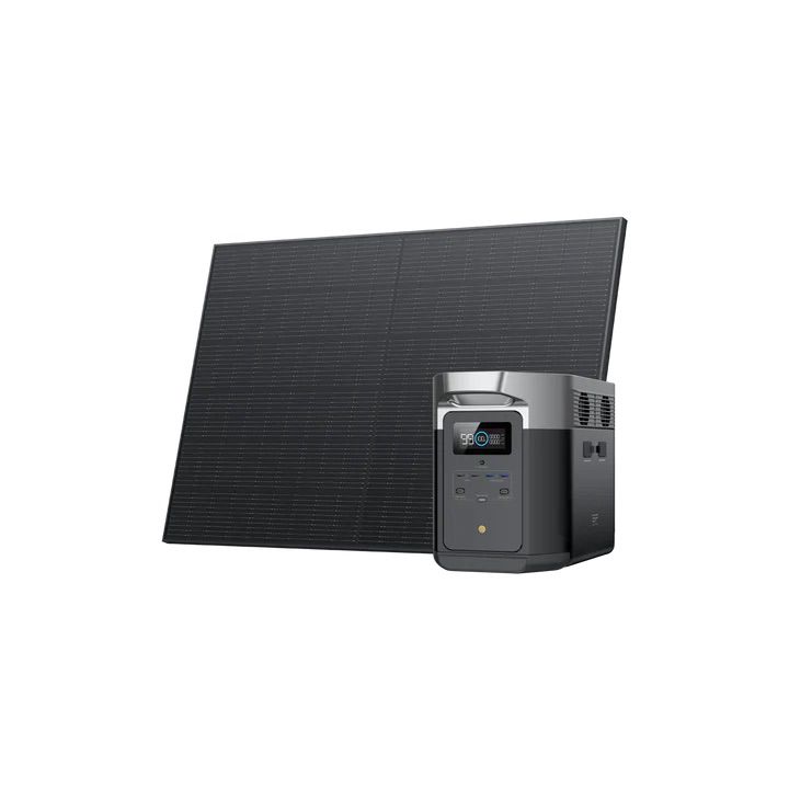 קיט סולארי ECOFLOW תחנת כוח DELTA2MAX + פאנל סולארי קשיח 400W - הספק כולל 2.4kW – תמונה 4
