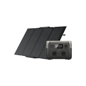 קיט תחנת כוח ניידת ECOFLOW RIVER 2 MAX + פאנל סולארי 110W גמיש נייד | יבואן רשמי-משלוח מהיר -ניתן לאיסוף