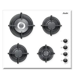 כיריים גז 60 ס"מ SAUTER דגם SHG8010W זכוכית לבנה יבואן רשמי