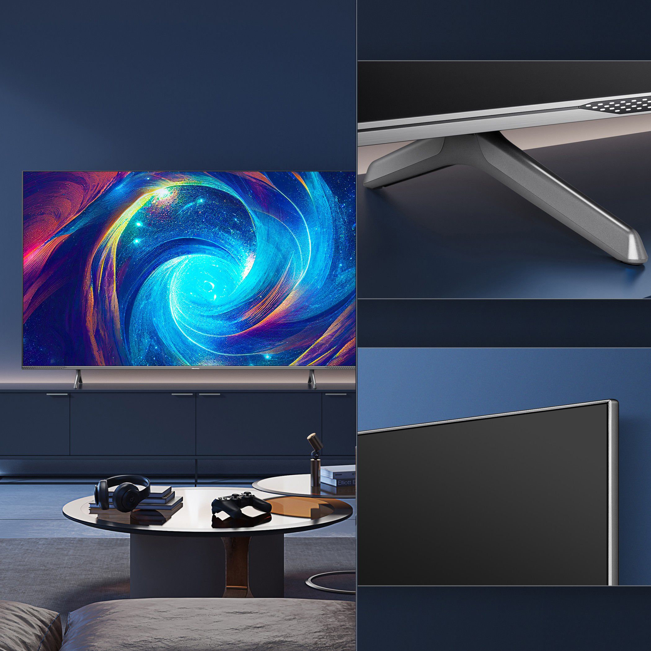 טלוויזיה חכמה 75 אינץ' HISENSE דגם 75E7KQ PRO QLED 4K יבואן רשמי – תמונה 2