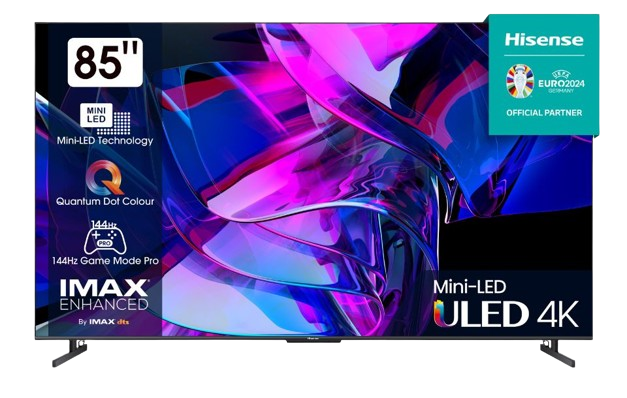 טלוויזיה חכמה 85 אינץ' HISENSE דגם 85U7KQ MINI LED 4K יבואן רשמי