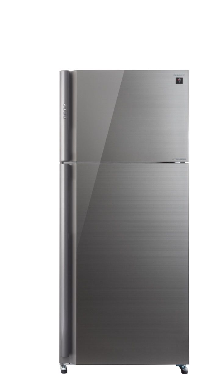 Sharp SJ-GPRN75D-SL מקרר שארפ 2 דלתות מקפיא עליון 588 ליטר זכוכית כסופה Inverter | יבואן רשמי-משלוח מהיר
