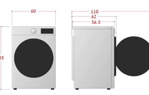 מכונת כביסה 13 ק"ג - LG F4WR513SBW הנעה ישירה AI Wash דלת שחורה | משלוח מהיר