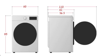 מכונת כביסה 13 ק"ג - LG F4WR513SBW הנעה ישירה AI Wash דלת שחורה | משלוח מהיר