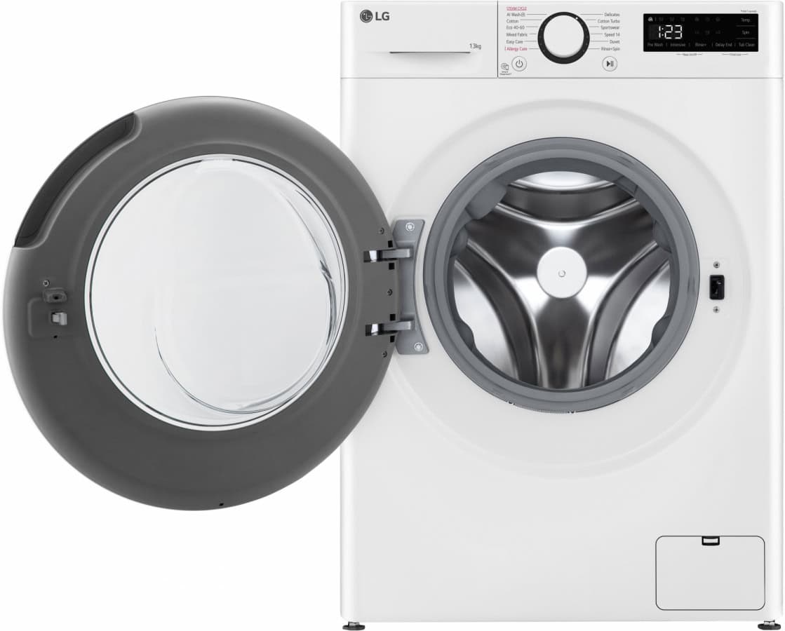 מכונת כביסה 13 ק"ג - LG F4WR513SBW הנעה ישירה AI Wash דלת שחורה | משלוח מהיר – תמונה 5