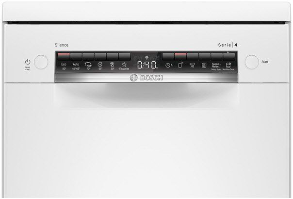 מדיח כלים צר 45 ס"מ 10 מערכות כלים BOSCH דגם SPS4HKW49E בוש לבן | – תמונה 4