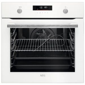 תנור בנוי פירוליטי 71 ליטר AEG BPE255636W זכוכית לבנה יבואן רשמי