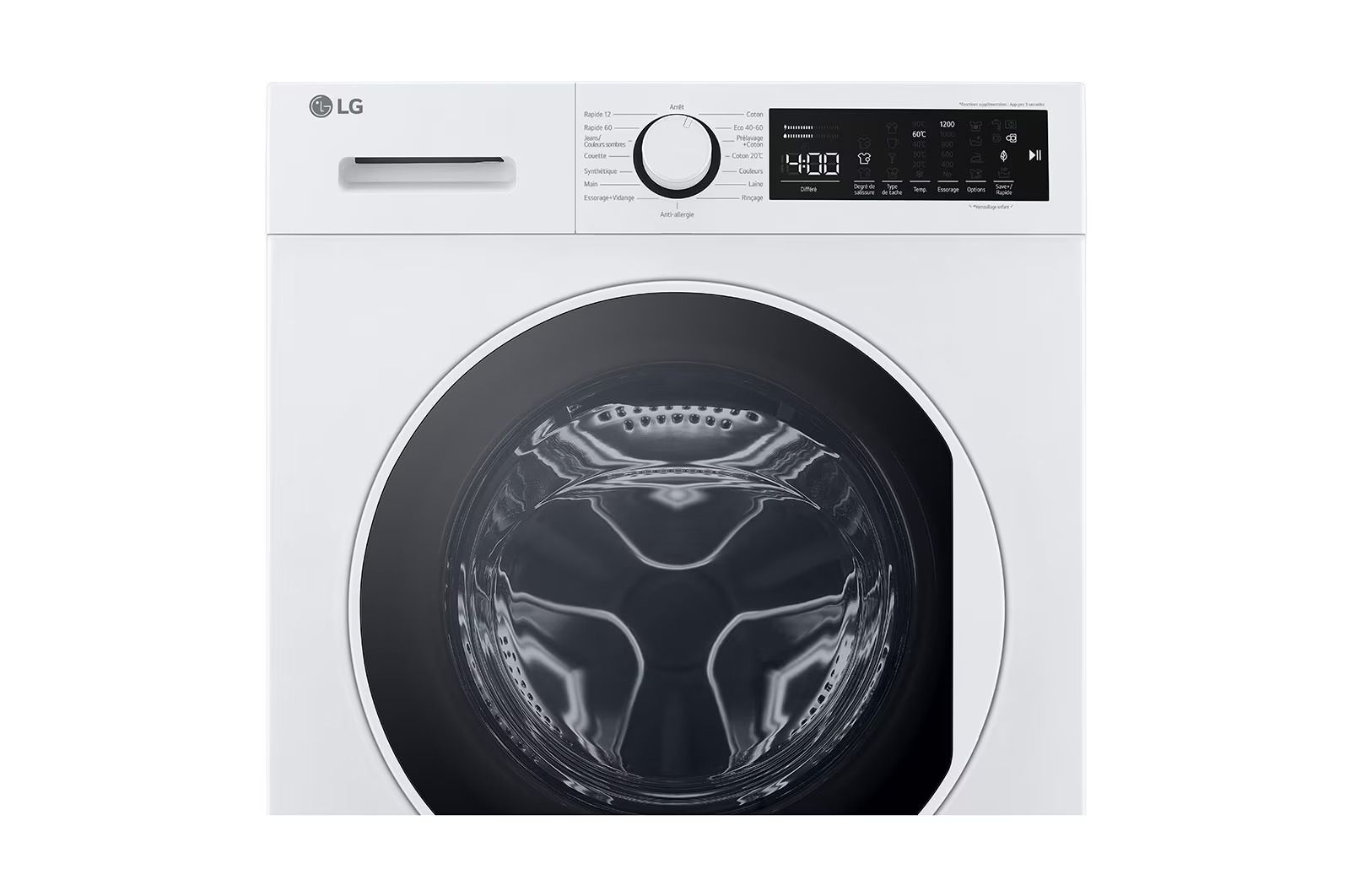 מכונת כביסה פתח קדמי 8 ק"ג LG F82D13W גימור לבן אל ג'י – תמונה 3