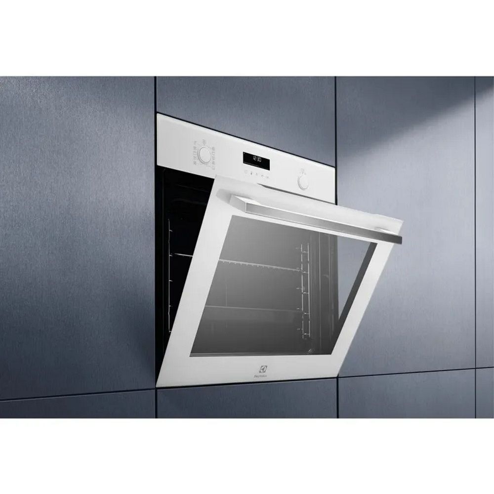 תנור אפייה בנוי 71 ליטר זכוכית לבנה ELECTROLUX EOP6526V יבואן רשמי – תמונה 2