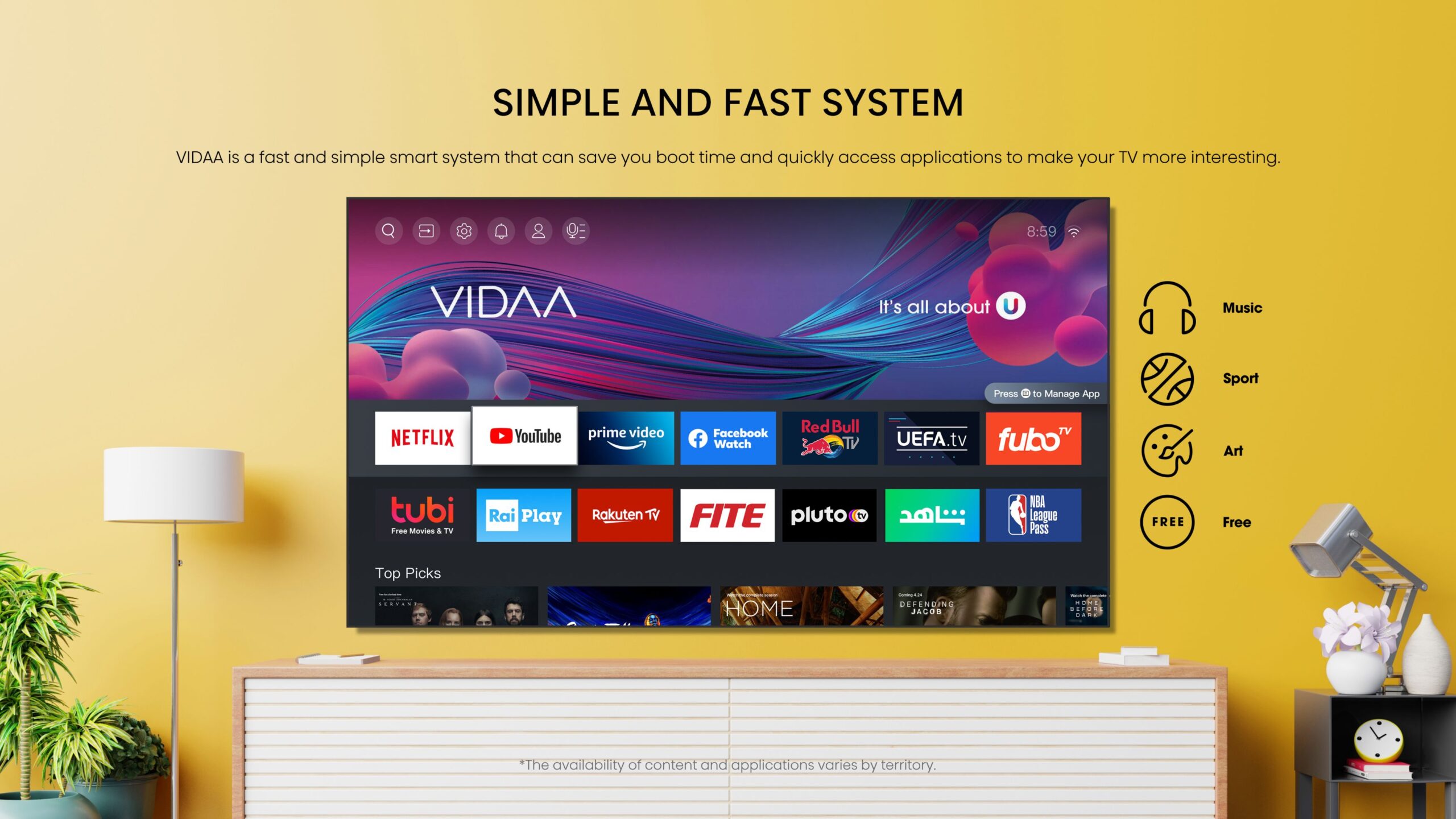 טלוויזיה חכמה 32 אינץ' Hisense 32A4K HD Direct LED SMART TV יבואן רשמי – תמונה 4