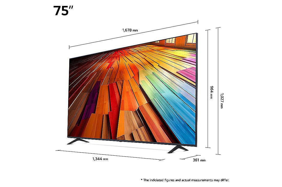 טלוויזיה חכמה 75 אינץ' LG 75UT80006LB 4K UHD יבואן רשמי – תמונה 5