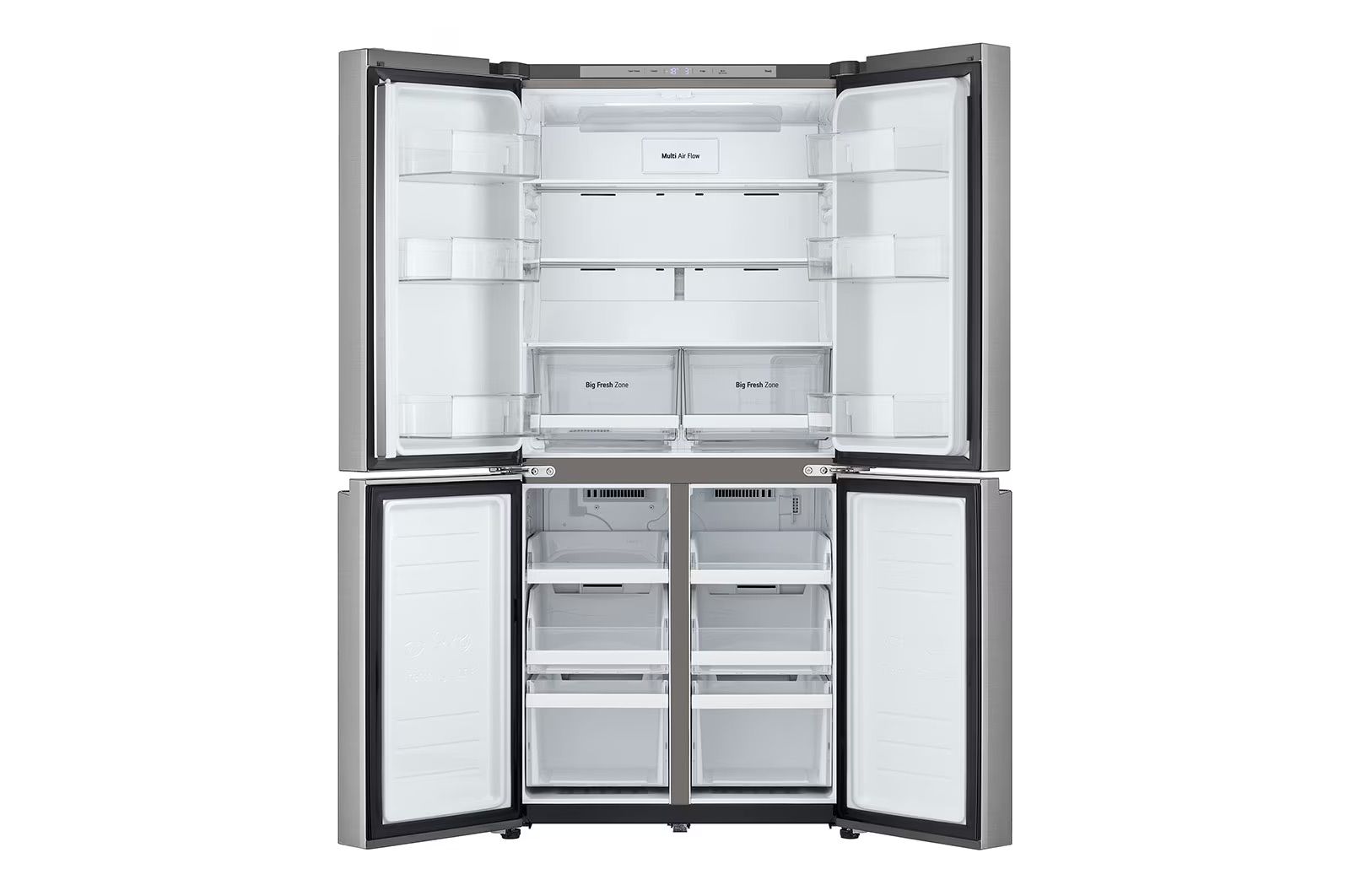 LG GMB860 - מקרר 4 דלתות מקפיא תחתון 530 ליטר No Frost גימור נירוסטה – תמונה 3