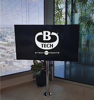 עמוד לטלוויזיה בגובה 1.5 מ' כולל סיבוב B-TECH BTC940XLS – תמונה 3