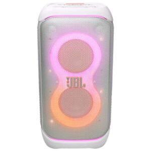 בידורית JBL PartyBox Stage 320 – 240W עם תאורה ו־18 שעות נגינה צבע לבן | יבואן רשמי-משלוח מהיר