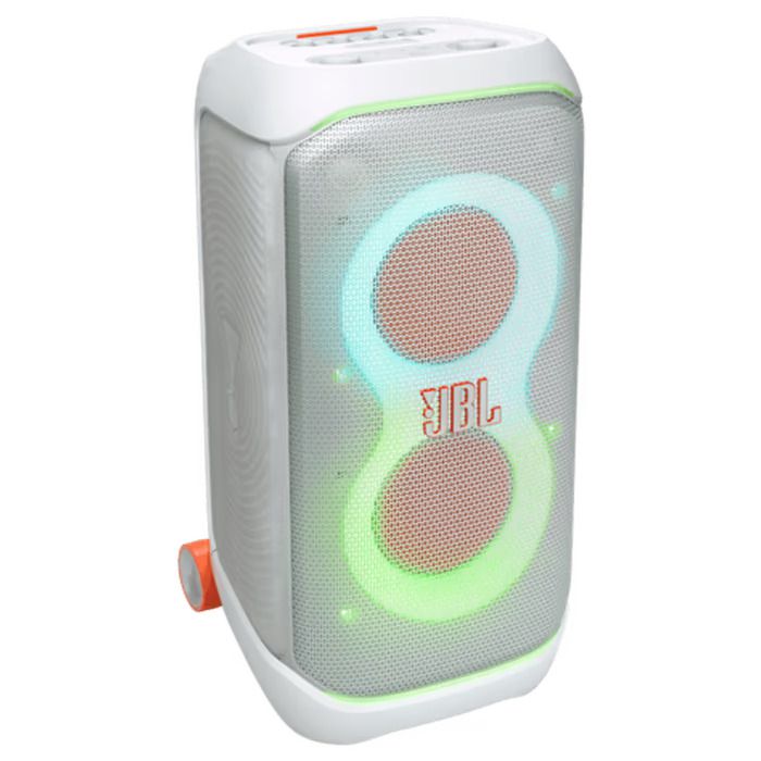 בידורית JBL PartyBox Stage 320 – 240W עם תאורה ו־18 שעות נגינה צבע לבן | יבואן רשמי-משלוח מהיר – תמונה 3