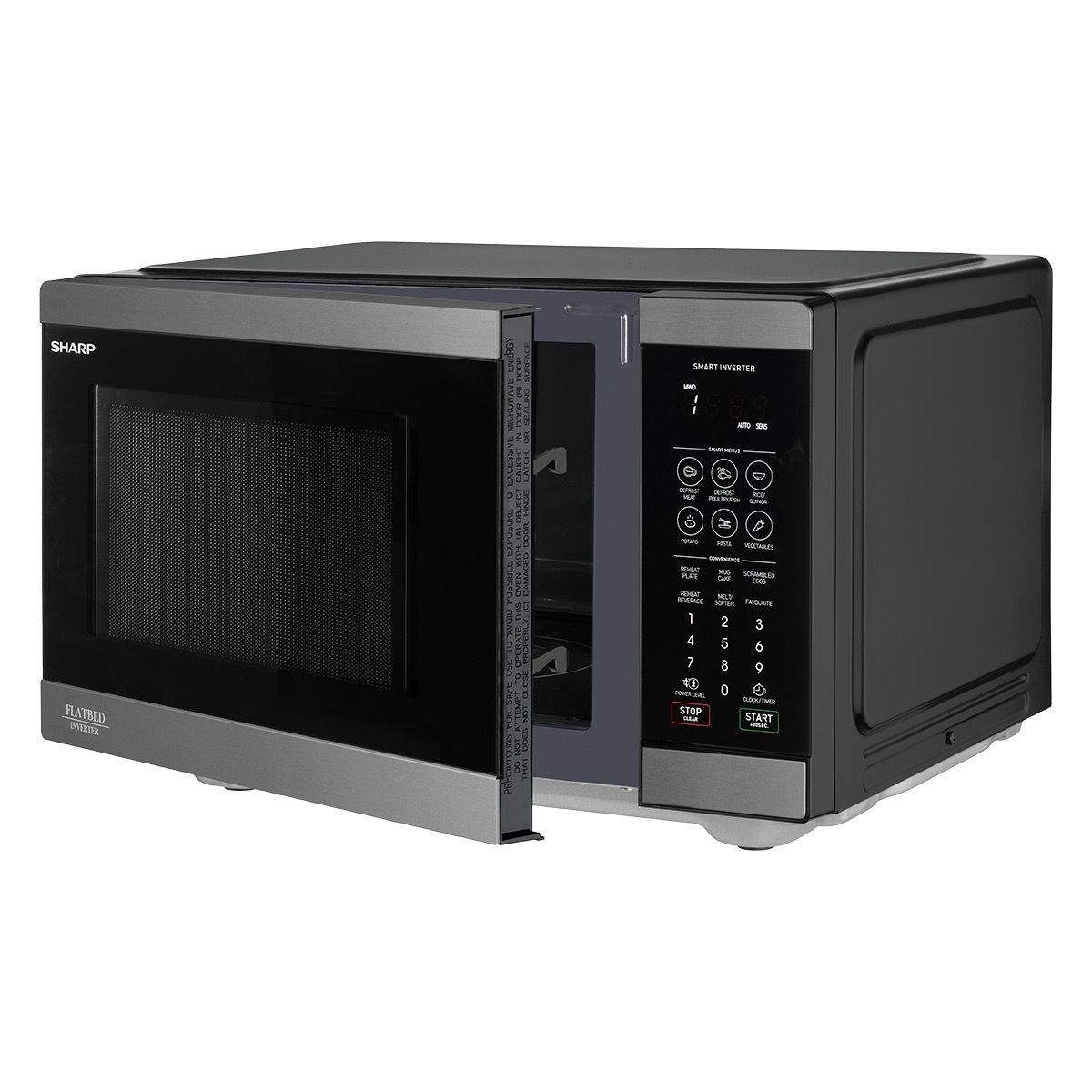 מיקרוגל Sharp R-268FH(BS) – בנפח 26 ליטר ללא צלחת Space Max עם פאנל בעברית | יבואן רשמי-משלוח מהיר – תמונה 2
