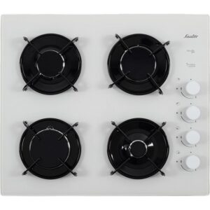 כיריים גז Sauter SHG870W – זכוכית לבנה עם 4 מבערים וחיישני בטיחות תוצרת צרפת | יבואן רשמי-משלוח מהיר