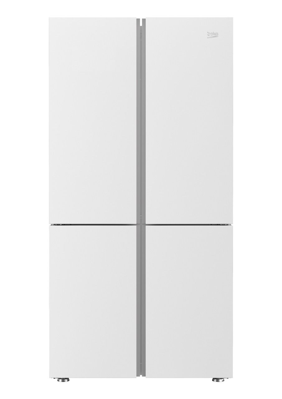 מקרר 4 דלתות מקפיא תחתון Beko GN1406222GW גימור זכוכית לבנה יבואן רשמי | יבואן רשמי שנתיים אחריות – תמונה 5