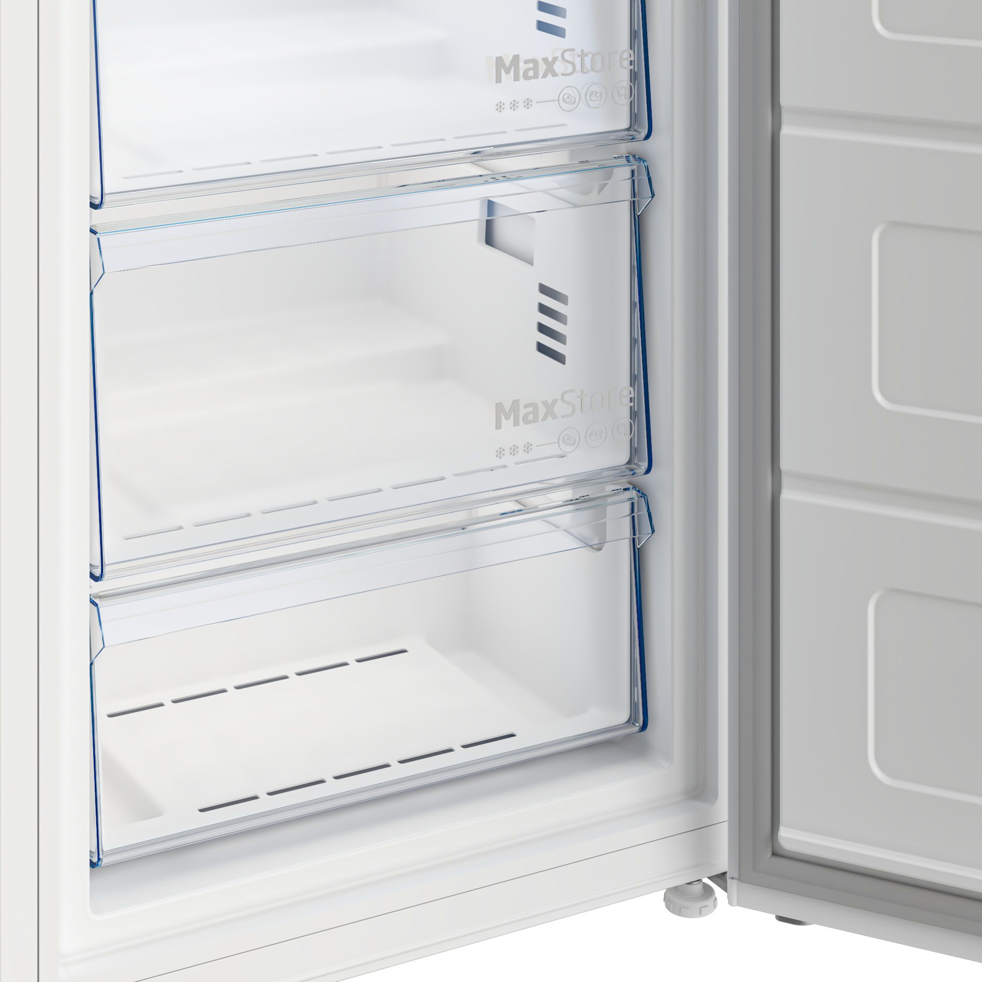 מקפיא 7 מגירות Beko RFNE292L31WNP כסף 250 ליטר | יבואן רשמי שנתיים אחריות – תמונה 6