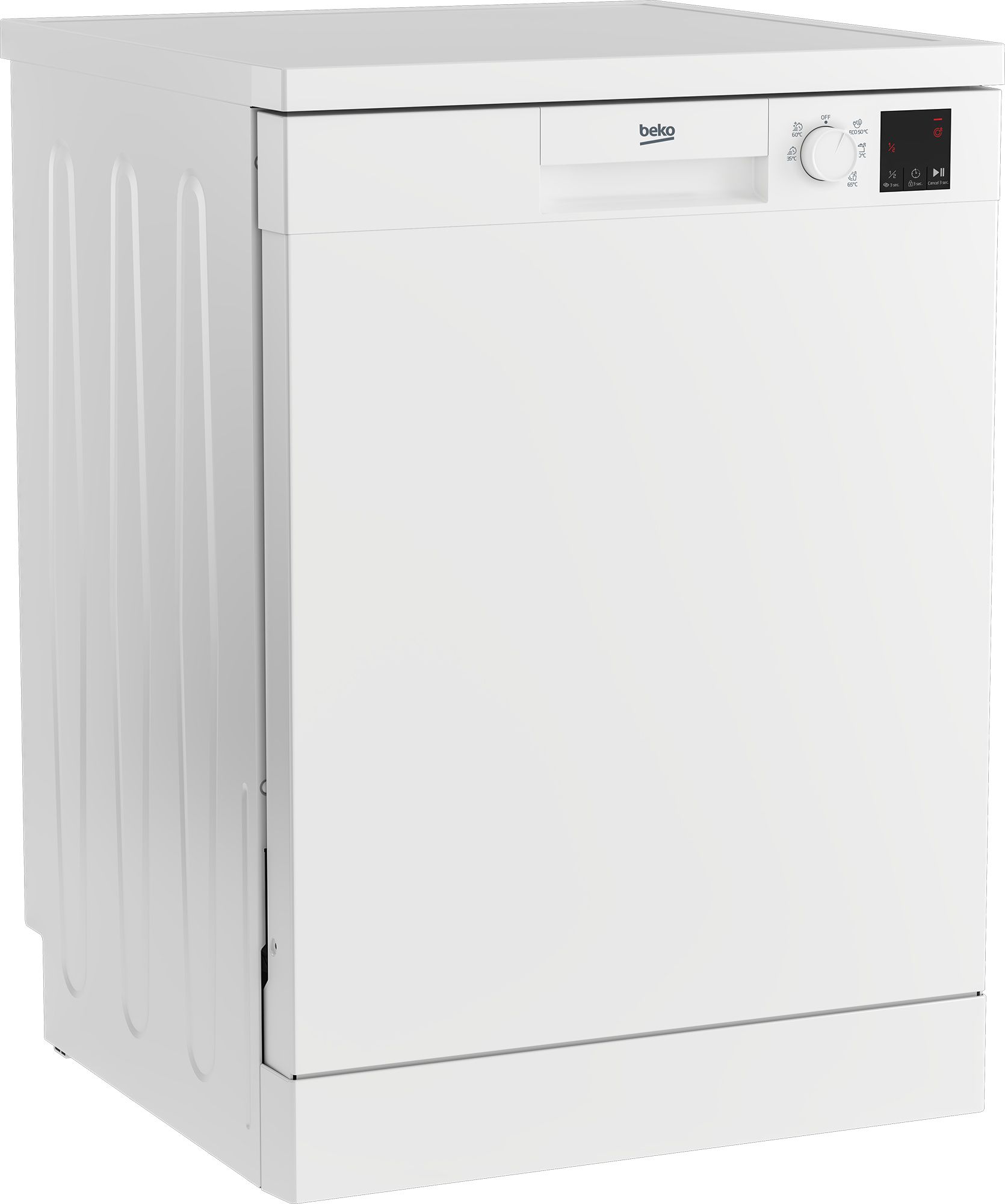 Beko DVN05324W - מדיח כלים 60 ס״מ 13 מערכות כלים עם תוכנית מהירה 30 דק׳, חצי כמות ולוח דיגיטלי | יבואן רשמי-משלוח מהיר – תמונה 5