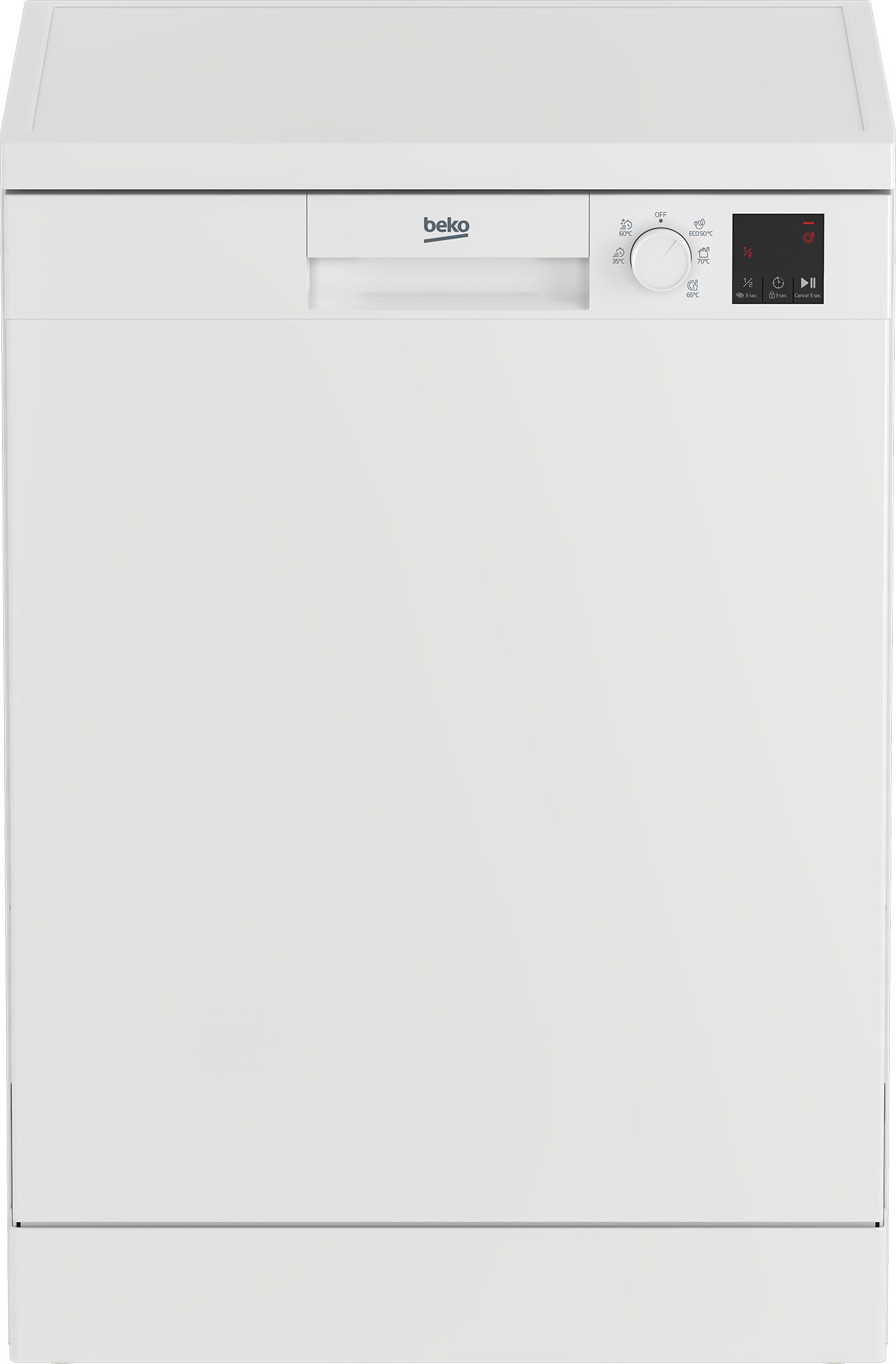 Beko DVN05324W - מדיח כלים 60 ס״מ 13 מערכות כלים עם תוכנית מהירה 30 דק׳, חצי כמות ולוח דיגיטלי | יבואן רשמי-משלוח מהיר – תמונה 6