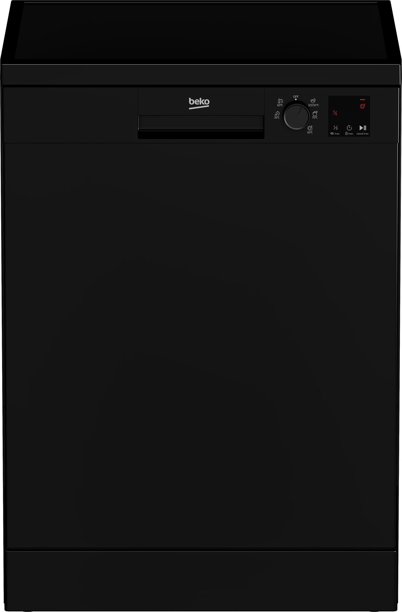 Beko DVN05321B - מדיח כלים בקו 13 מערכות כלים שחור 60 ס״מ עם תוכנית מהירה 30 דקות | יבואן רשמי-משלוח מהיר – תמונה 3