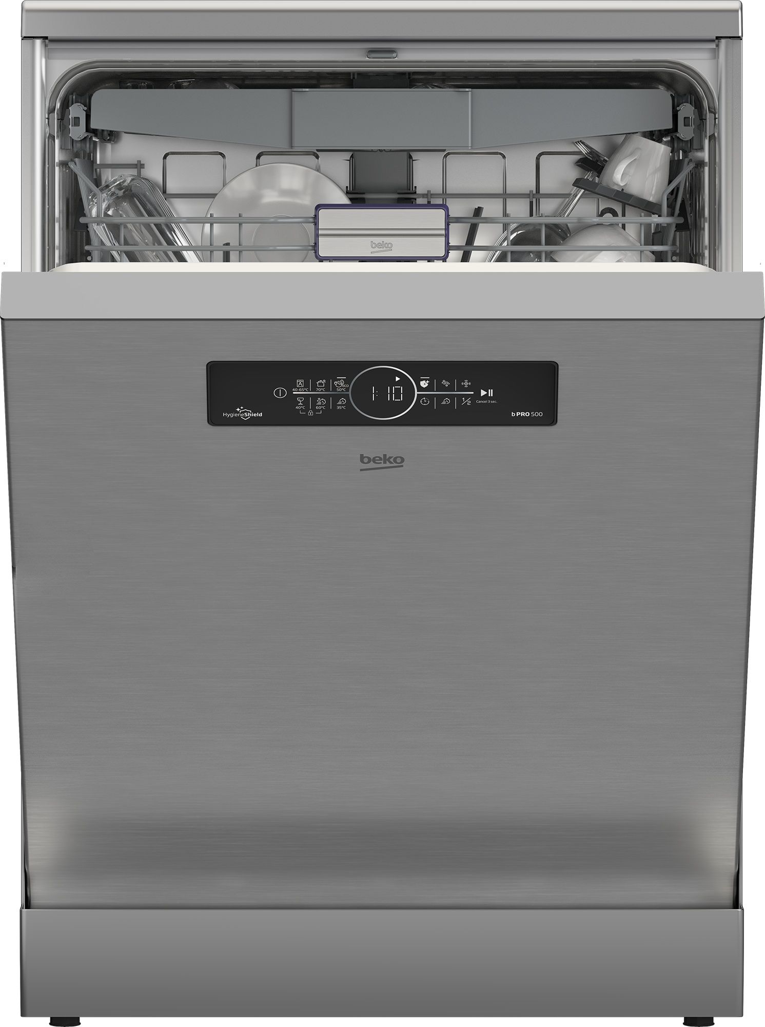 מדיח כלים Beko BDFN36522XQ חסכוני ושקט עם 15 מערכות כלים | יבואן רשמי-משלוח מהיר – תמונה 3