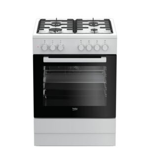 תנור משולב כיריים Beko FSE62120DWDSL לבן - 72 ליטר | יבואן רשמי