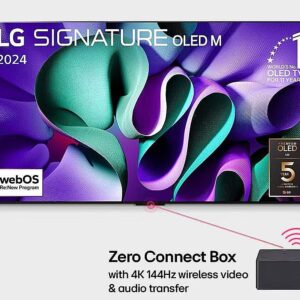 טלוויזיית LG OLED77M46LA SIGNATURE M4 – מסך OLED אלחוטי 77 אינץ׳ עם Zero Connect | יבואן רשמי