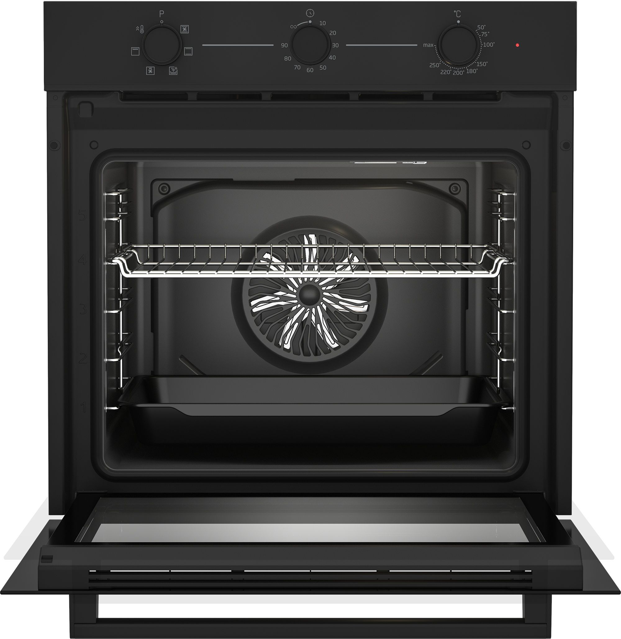 תנור בילד אין Beko BBIE11100B שחור - 72 ליטר, 6 תוכניות | יבואן רשמי – תמונה 3