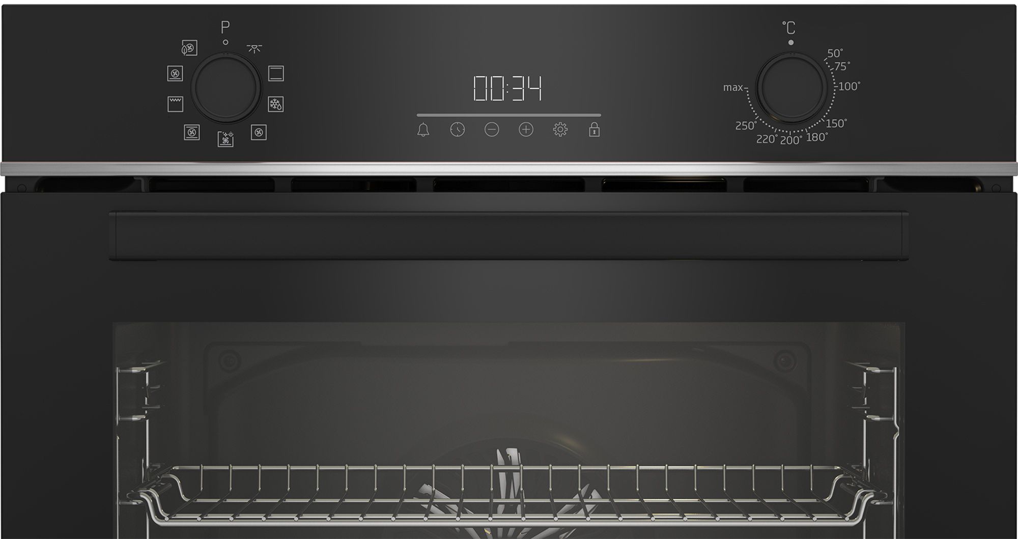 תנור בילד אין Beko BBIM13300X שחור - 72 ליטר, 9 תוכניות | יבואן רשמי