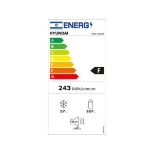 מקרר 2 דלתות Hyundai HARF-280DW לבן מקפיא עליון