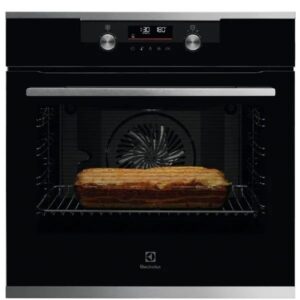 תנור פירוליטי Electrolux EOP7528X יבואן רשמי זכוכית שחורה בשילוב נירוסטה
