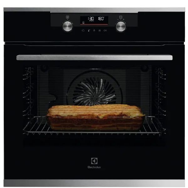 תנור פירוליטי Electrolux EOP7528X יבואן רשמי זכוכית שחורה בשילוב נירוסטה