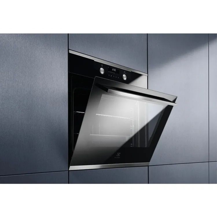 תנור פירוליטי Electrolux EOP7528X יבואן רשמי זכוכית שחורה בשילוב נירוסטה – תמונה 5