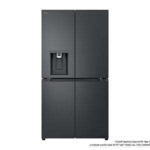 מקרר 4 דלתות LG GR-930BDIS נפח 842 ליטר | התקן שבת | ThinQ | נירוסטה מושחרת | יבואן רשמי